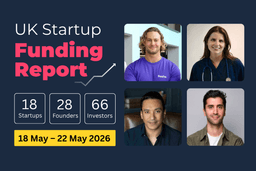 UK Startup Funding Report: £851.7m raised across AI, Fintech and Biotech (18–22 May 2026).