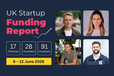 UK Startup Funding Report: £293.2m raised across AI, Fintech and Healthtech (8–12 Jun 2026).