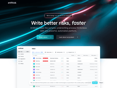 Artificial Labs insurtech startup