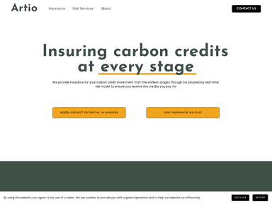 Artio sustainability startup