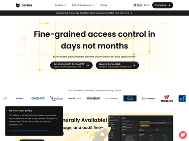 Cerbos earlybird venture capital startup