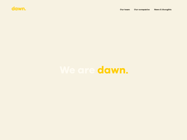 Dawn Capital dawn capital startup
