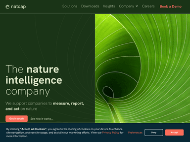 Natcap sustainability startup