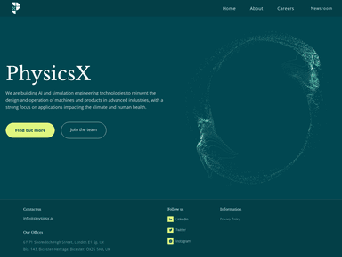 PhysicsX atomico startup
