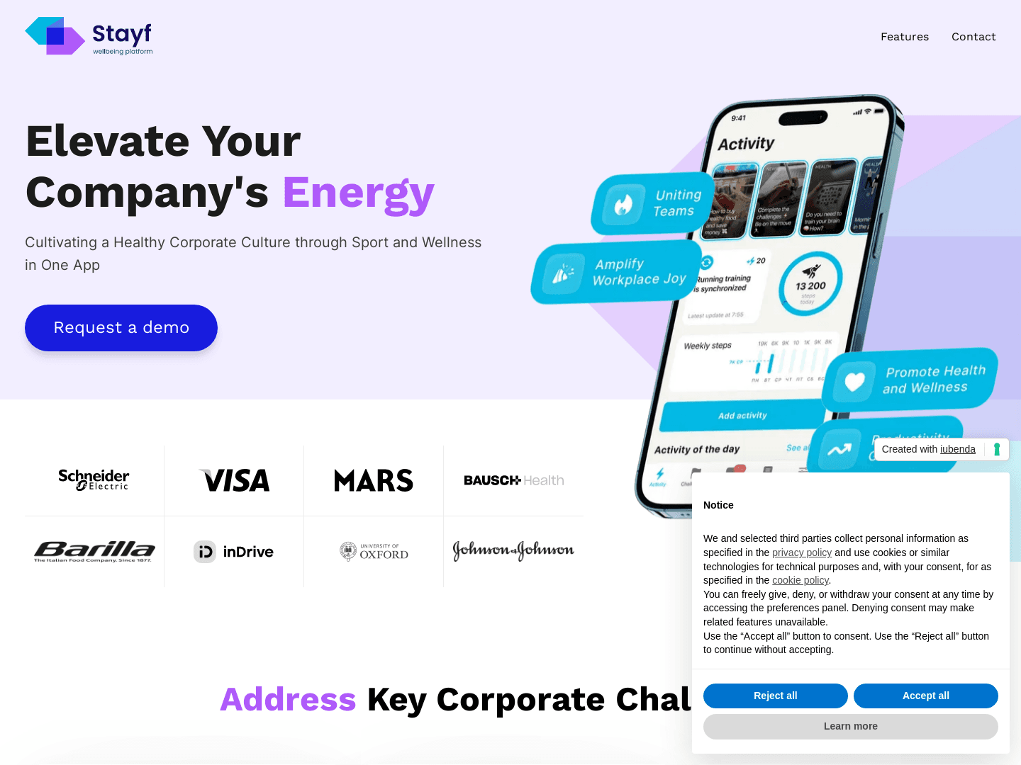 Stayf: Enhancing Workforce Wellbeing for Business Success