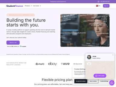 StudentFinance giant ventures startup