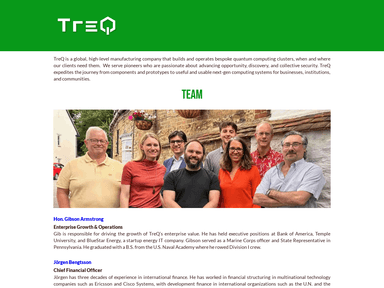 TreQ Global data-management startup
