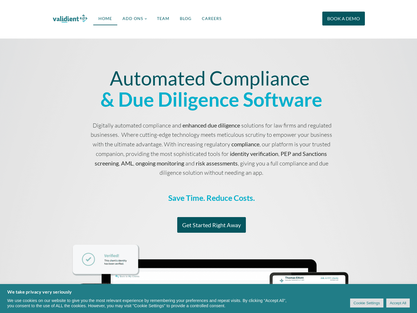 "Validient: Transforming Compliance Management for Professional Services Sector"