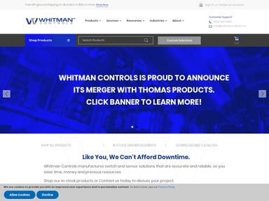 Whitman Controls hardware startup