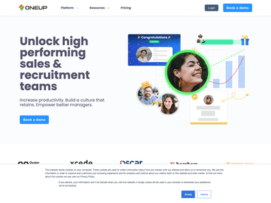 OneUp Sales birmingham startup