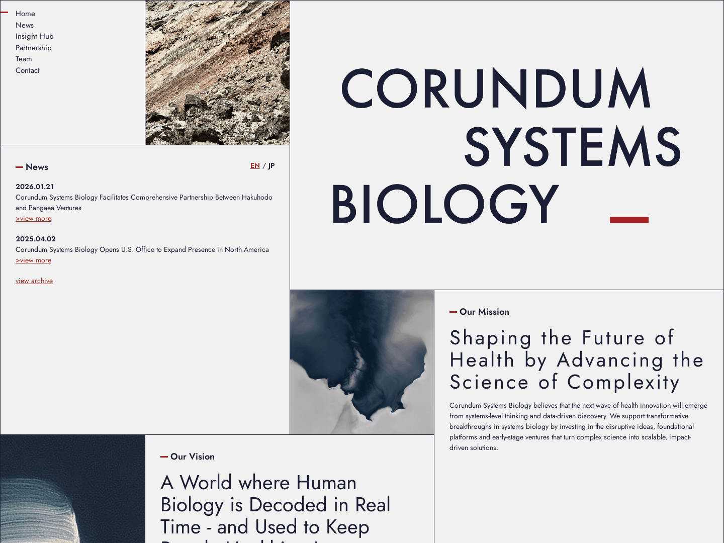 Corundum Systems Biology