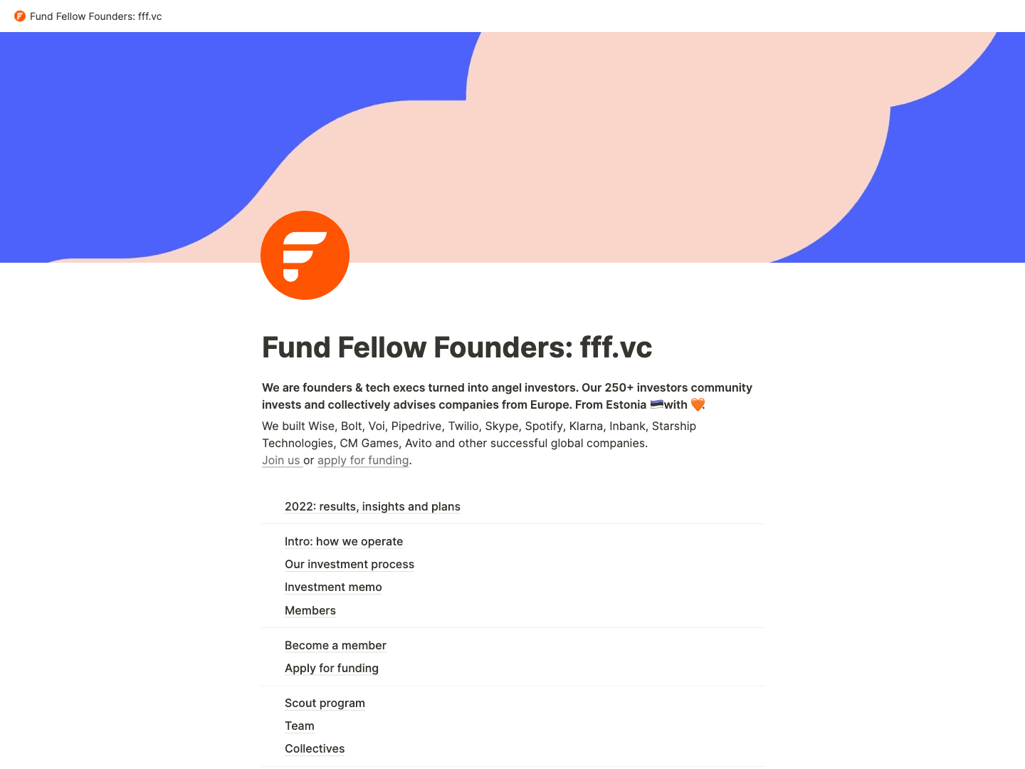 Fund Fellow Founders