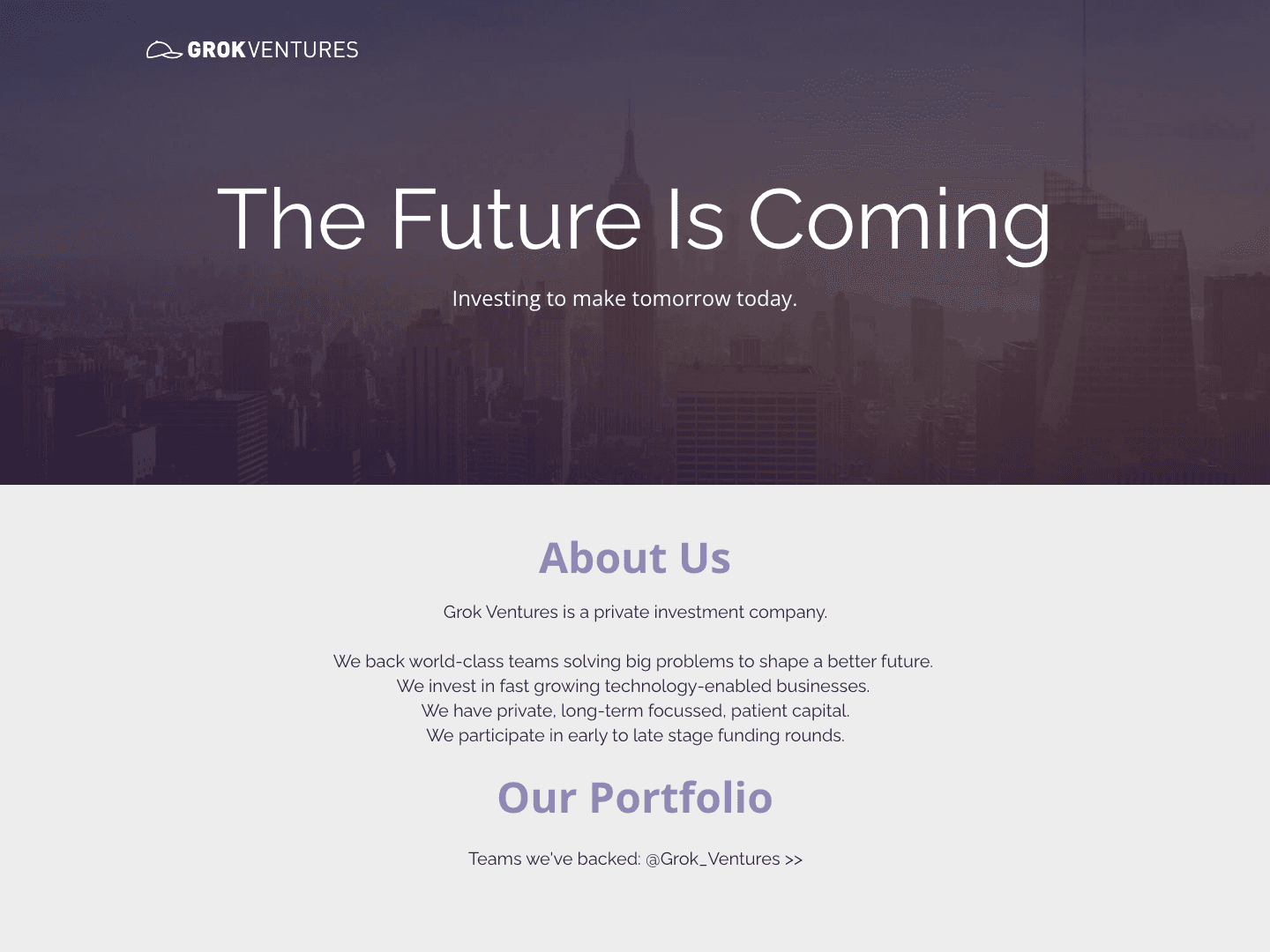 Grok Ventures