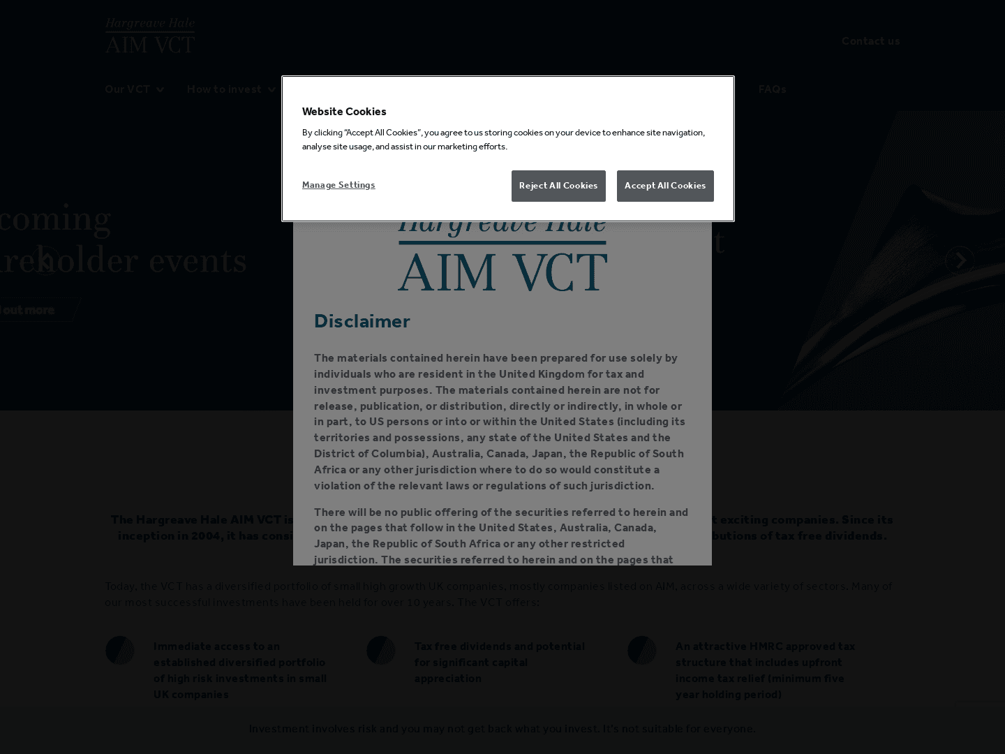 Hargreave Hale AIM VCT