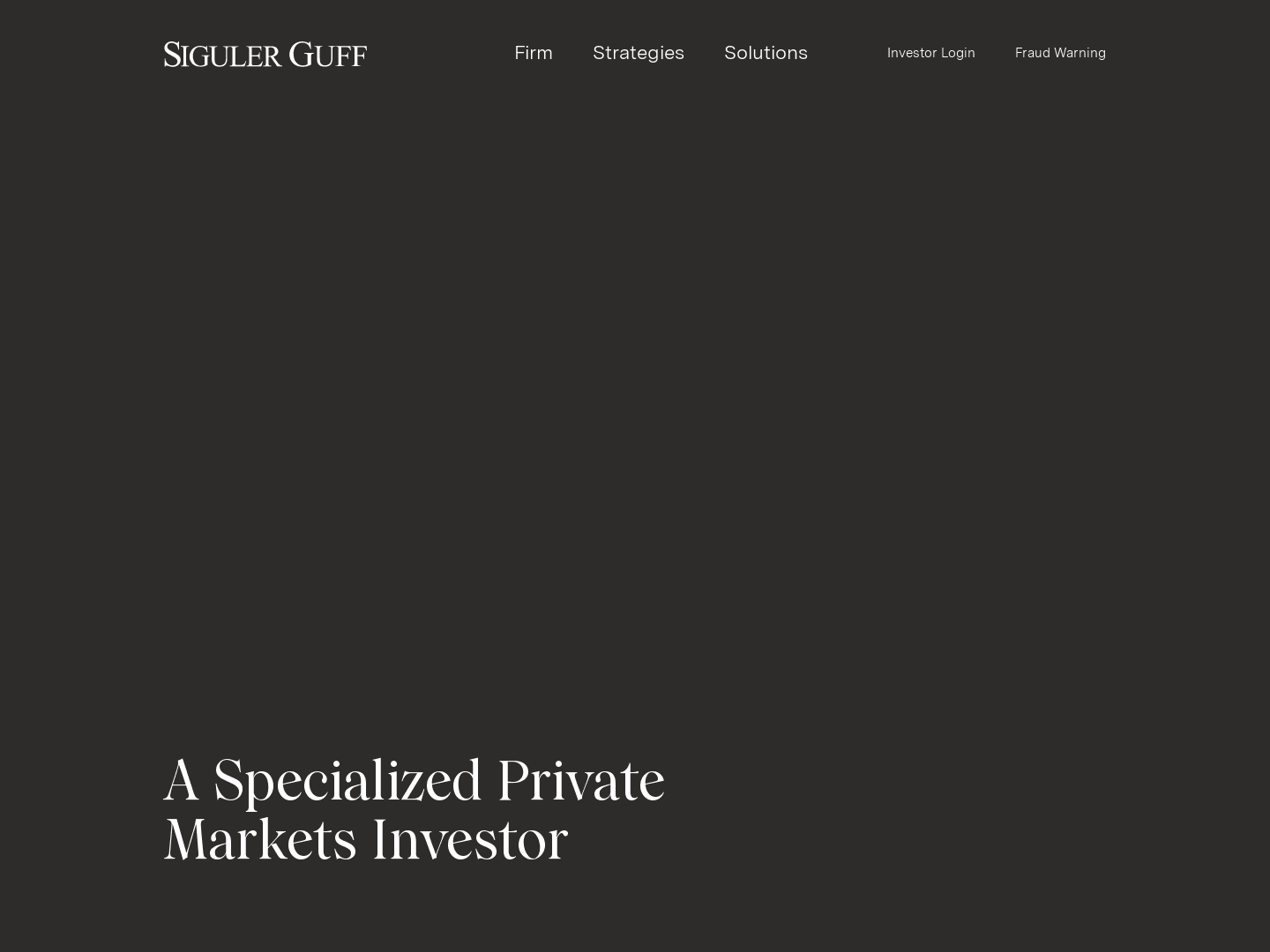 Siguler Guff and Company