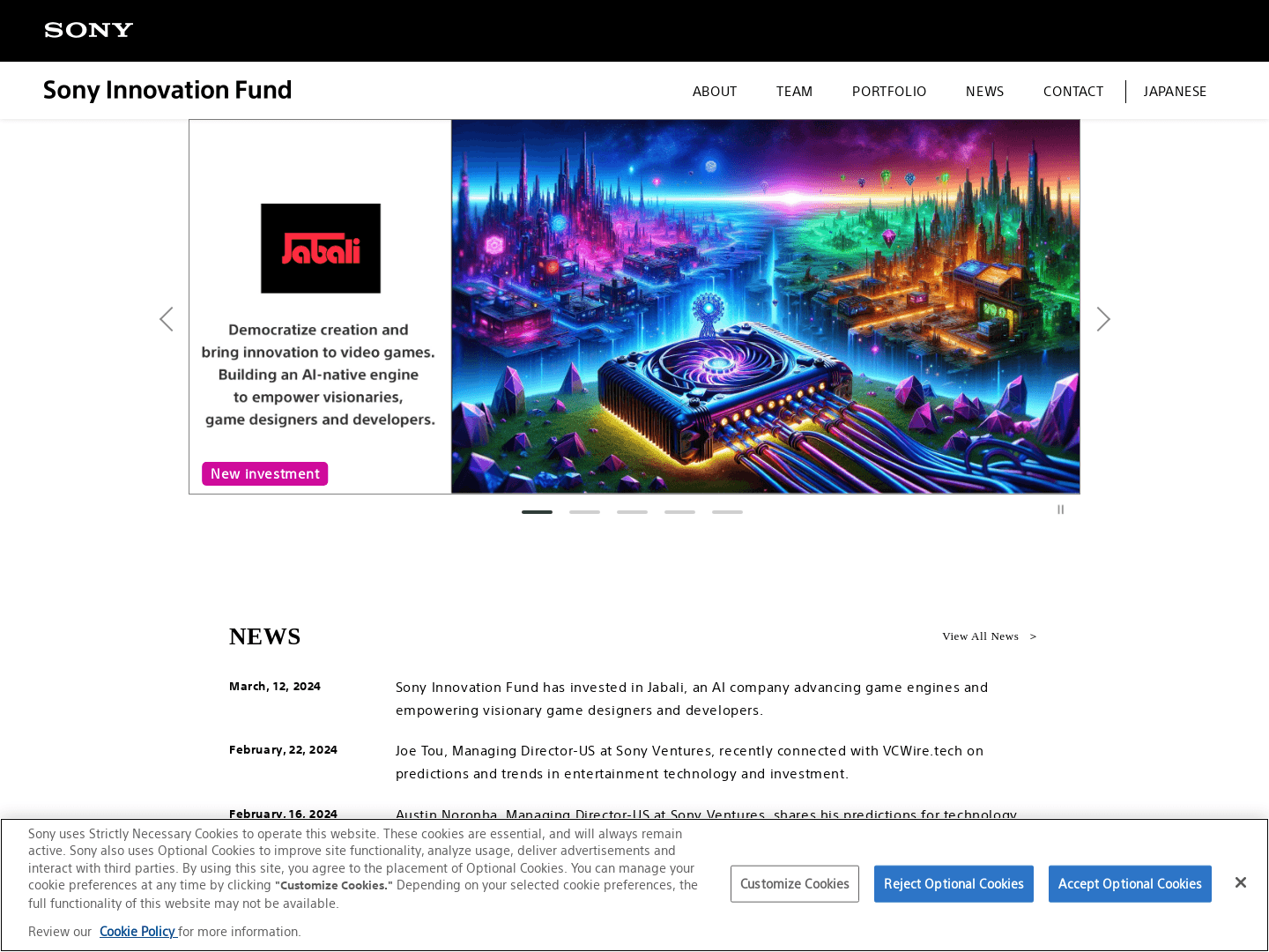 Sony Innovation Fund