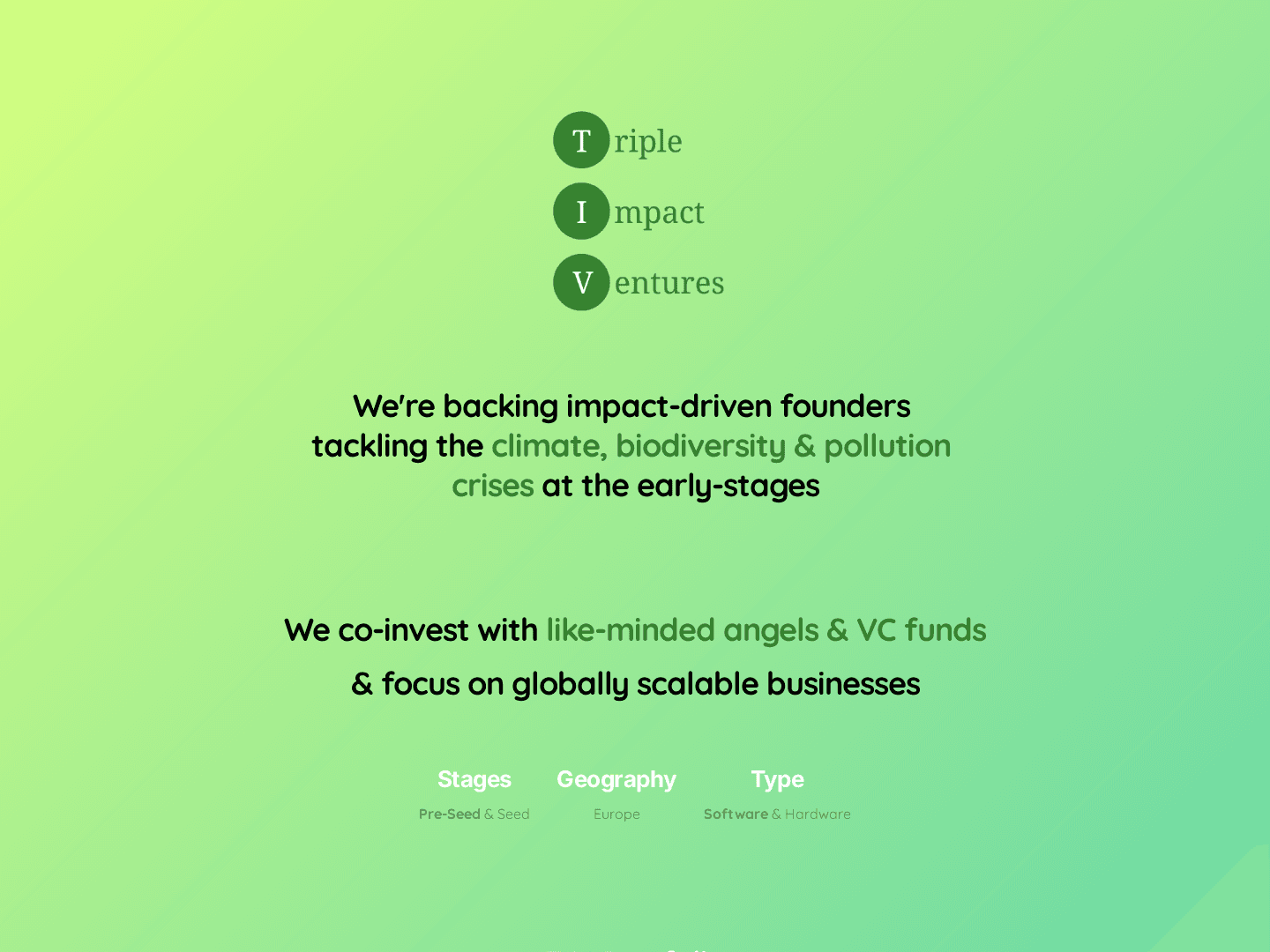 Triple Impact Ventures