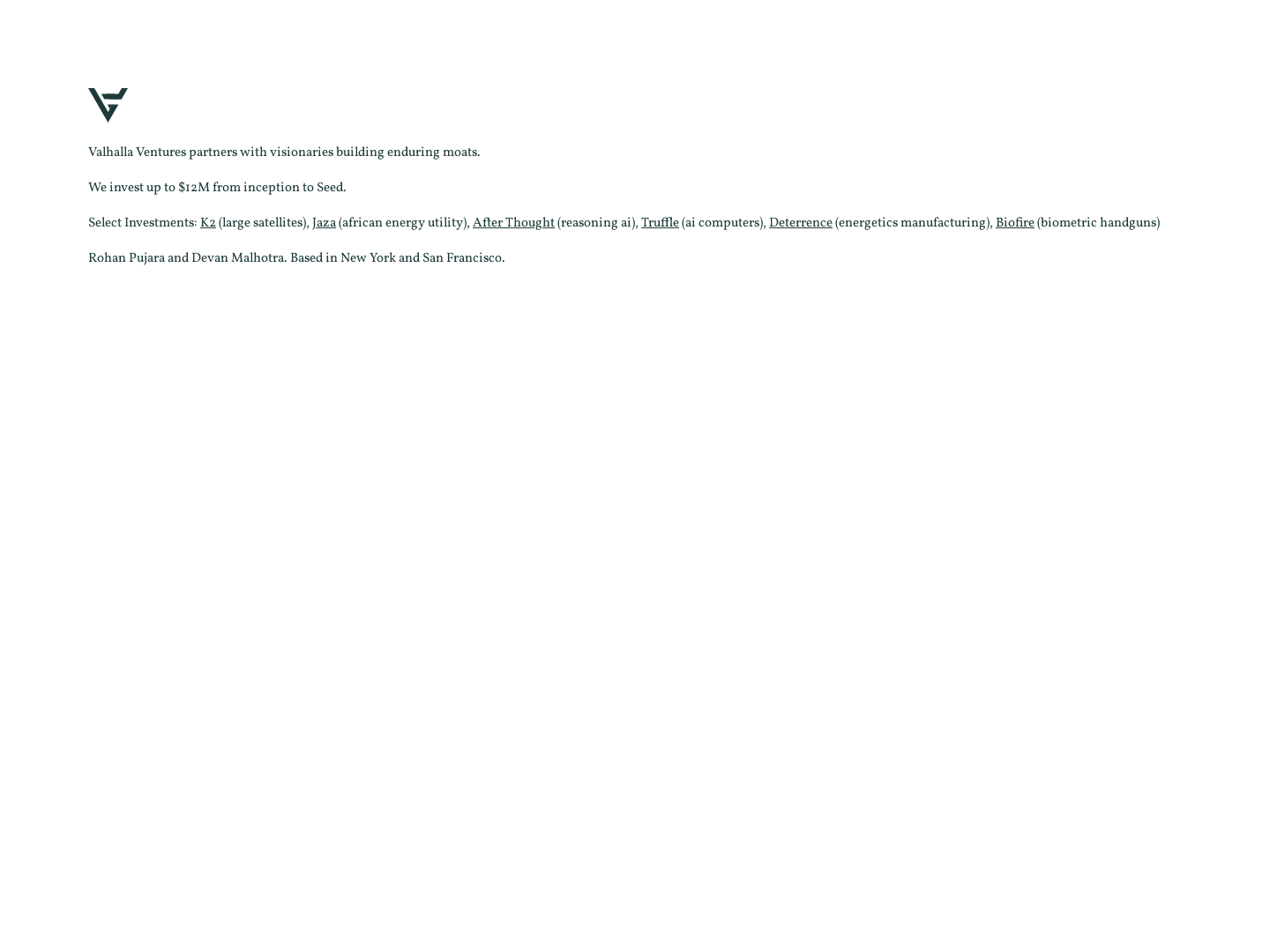 Valhalla Ventures