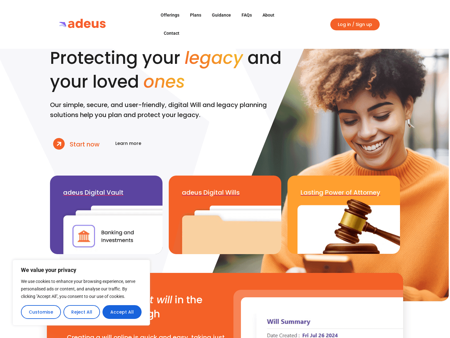 "Adeus Secures £295,000 for Legacy Planning Innovation"