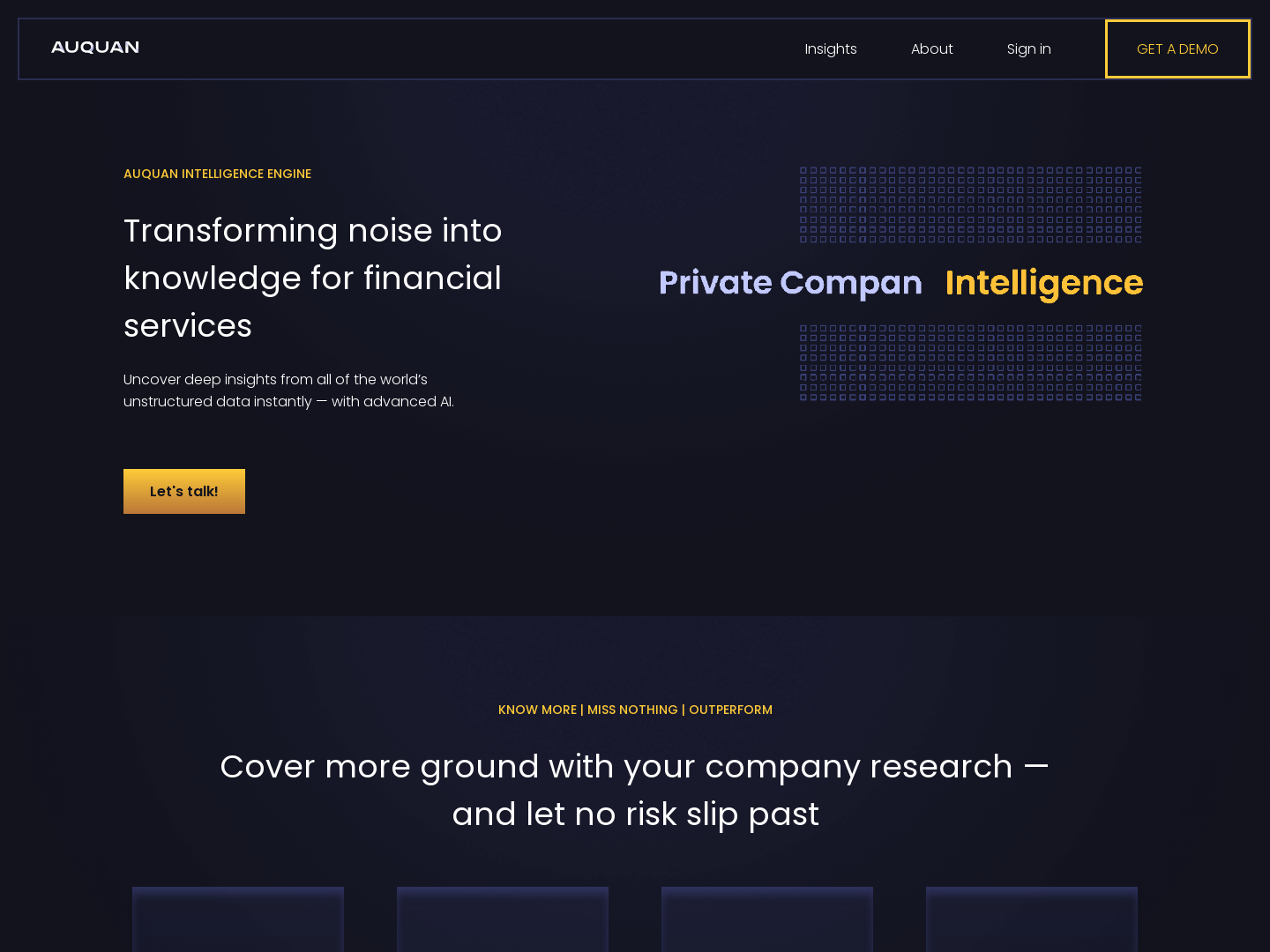 Auquan Raises $3.5M to Expand AI-Powered Financial Services