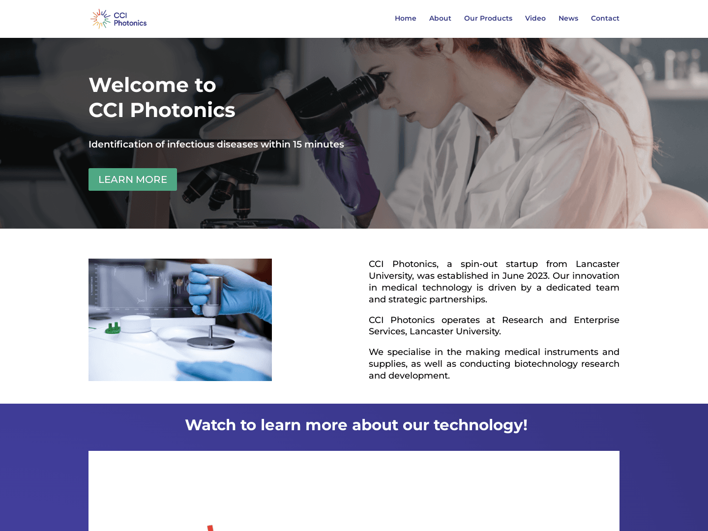 CCI Photonics Secures £450,000 for Rapid Diagnostics Innovation