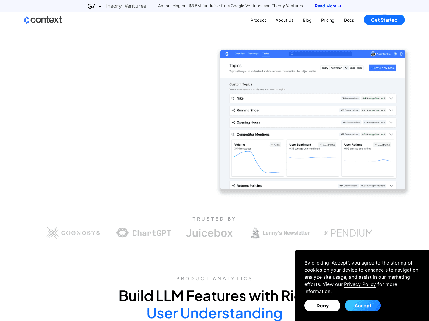 Context.ai Raises $3.5M to Expand Product Analytics Platform