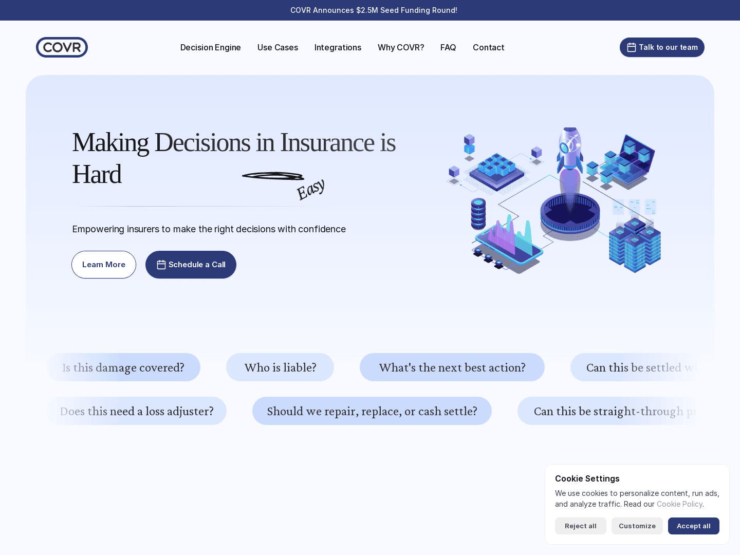 COVR Global Secures £1.8 Million Seed Funding for Claims Innovation