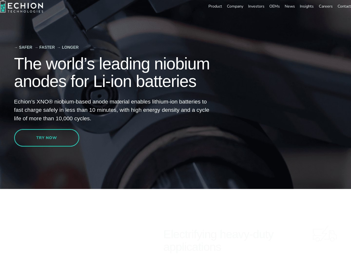 "Echion Technologies Advances Niobium Battery Innovation"