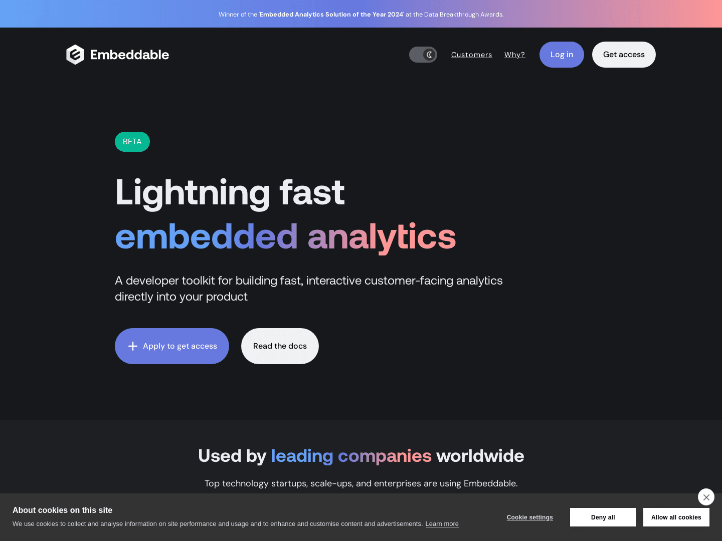 "Embeddable Secures €6 Million to Enhance Analytics Platform"