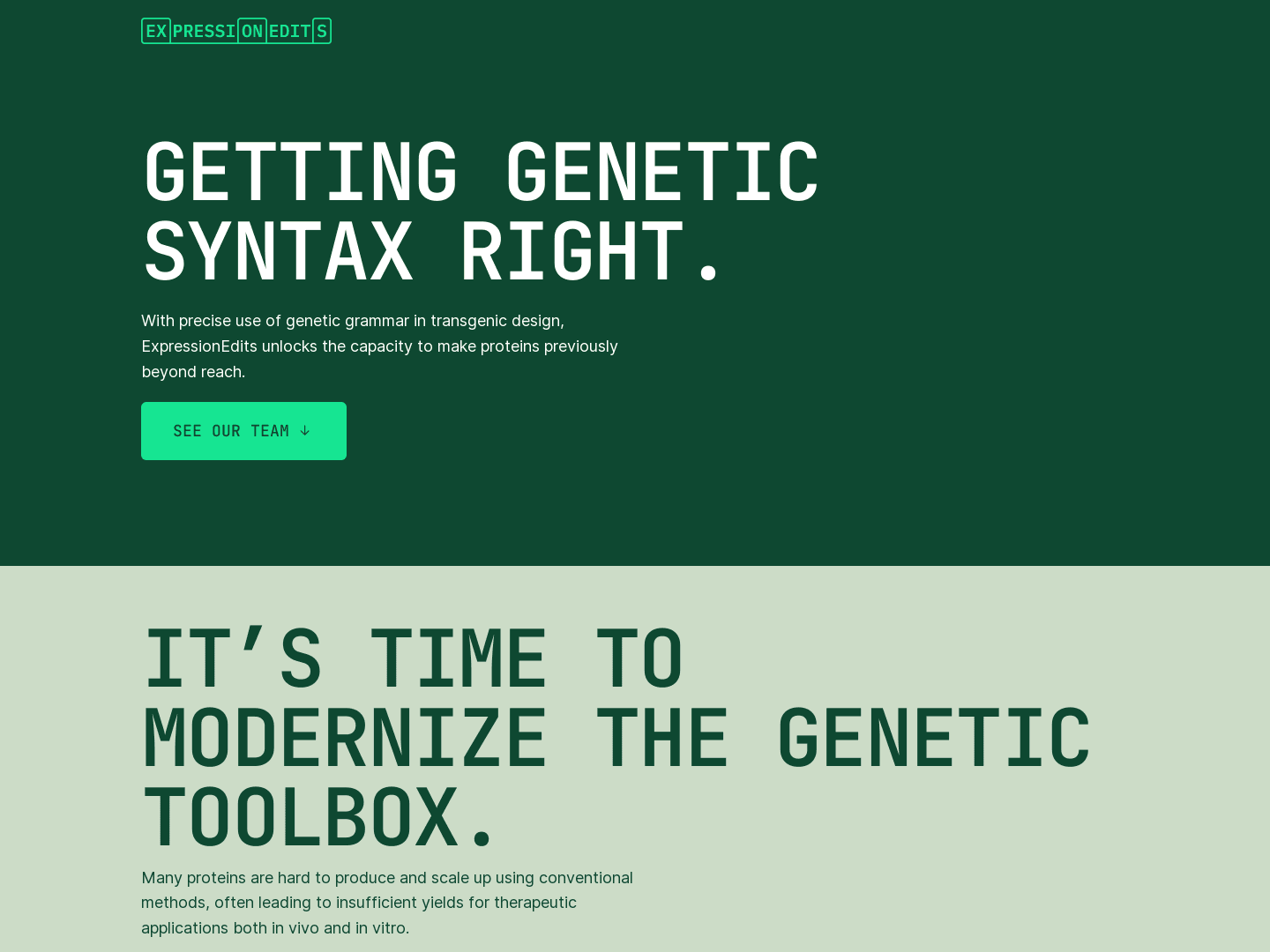 "ExpressionEdits: Revolutionizing Protein Expression in Biotechnology Industry"