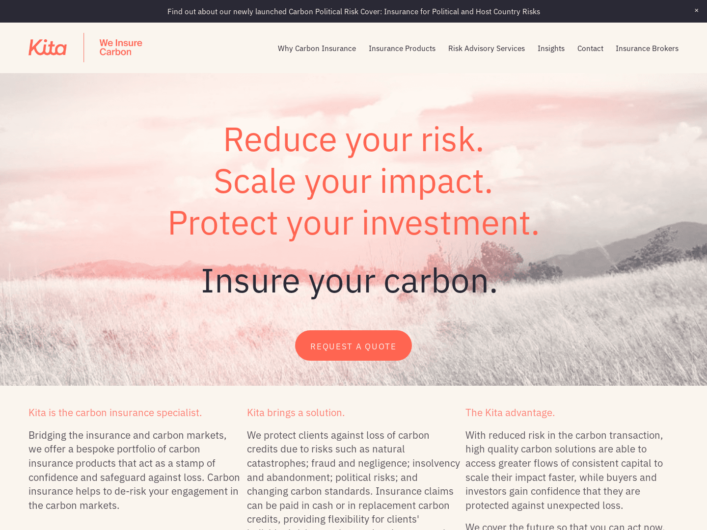 "Kita Raises £4 Million for Carbon Insurance Expansion"