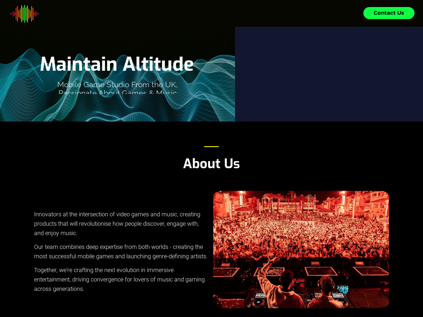 "Maintain Altitude Secures $500K for Music Game Development"