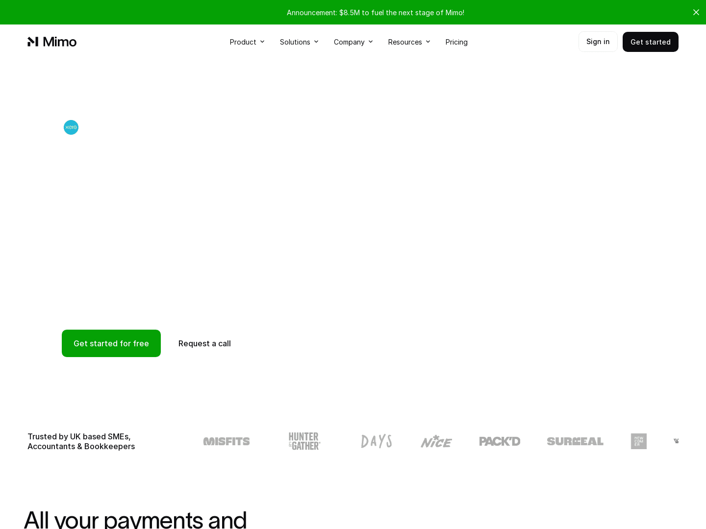 Mimo Secures £6,660,000 to Empower SMB Financial Management