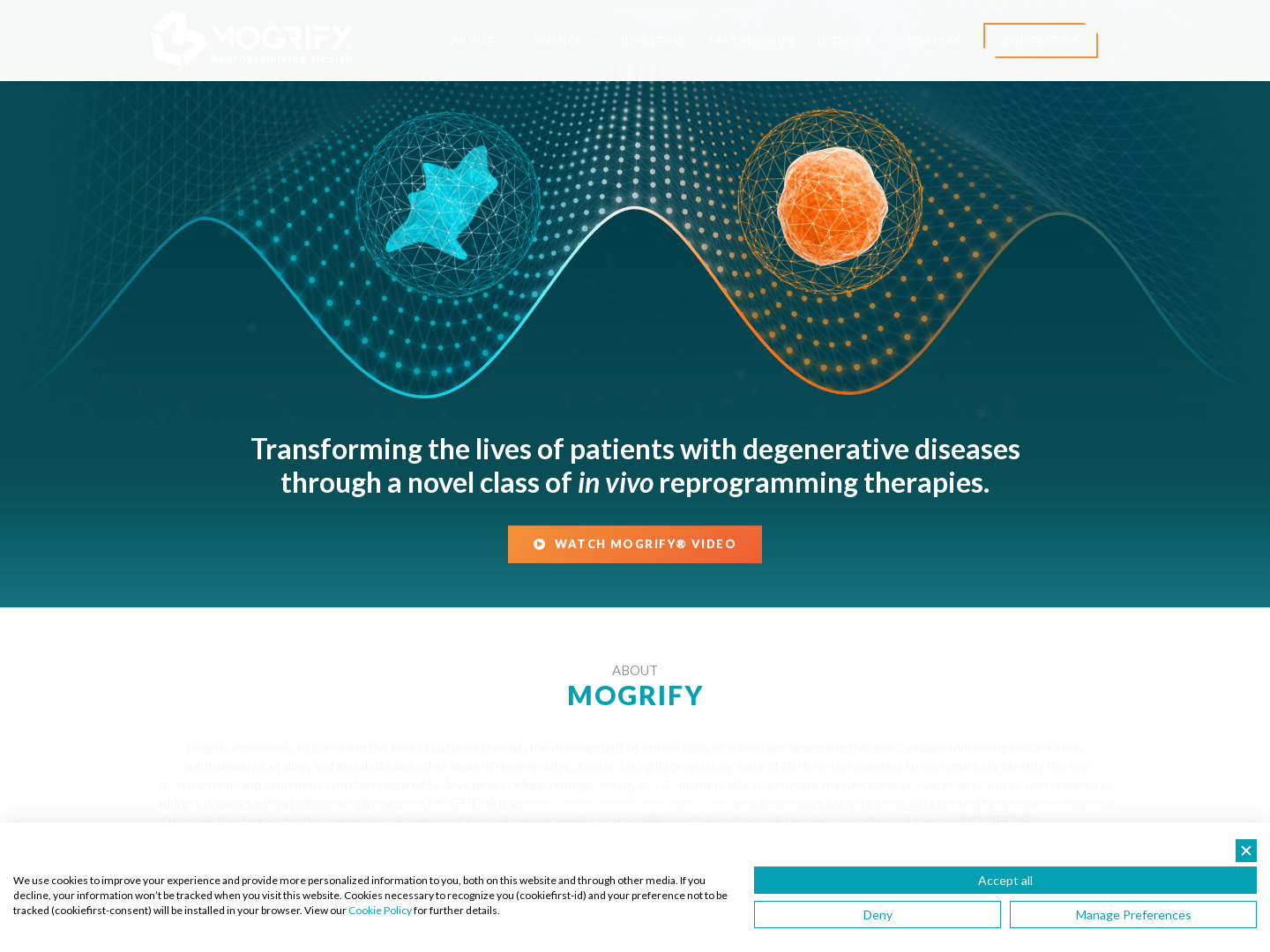 Mogrify Secures $10M Funding to Advance In Vivo Reprogramming Therapies