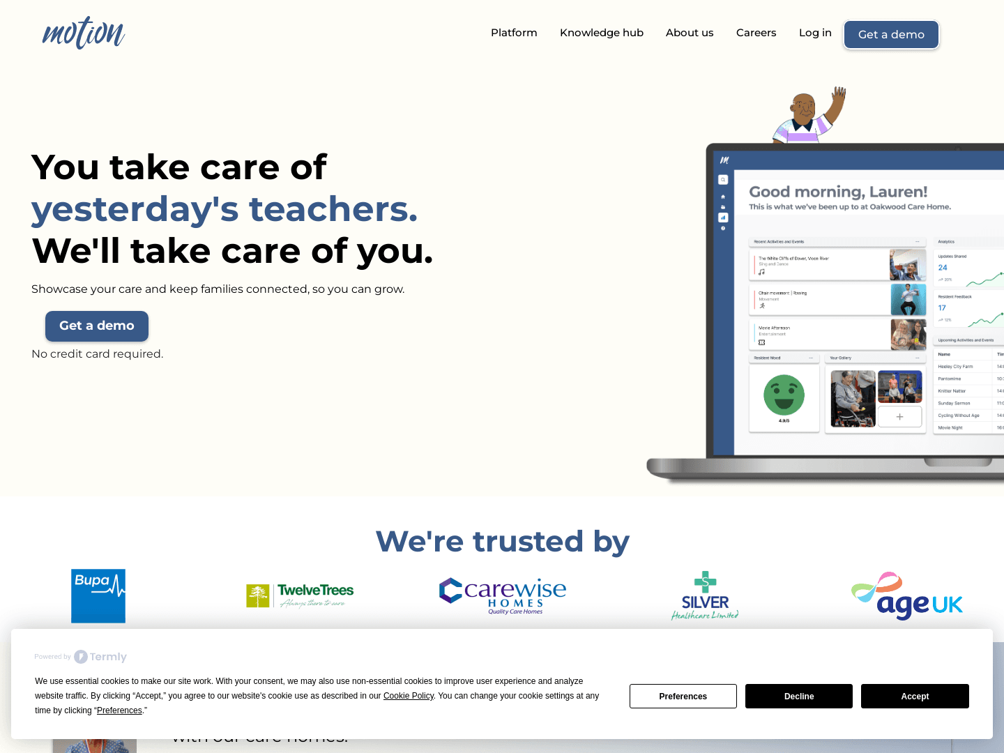 "Motion Secures £250,000 Funding to Transform Care Technology"