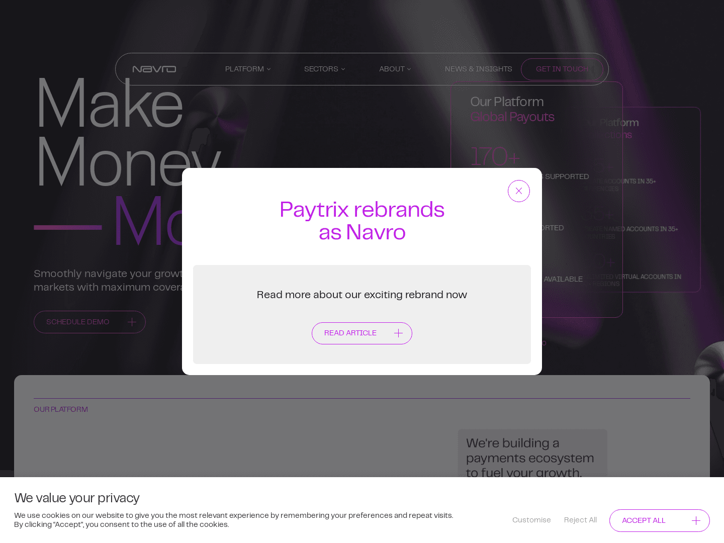 Navro receives EMI authorisation, expanding global payments curation services