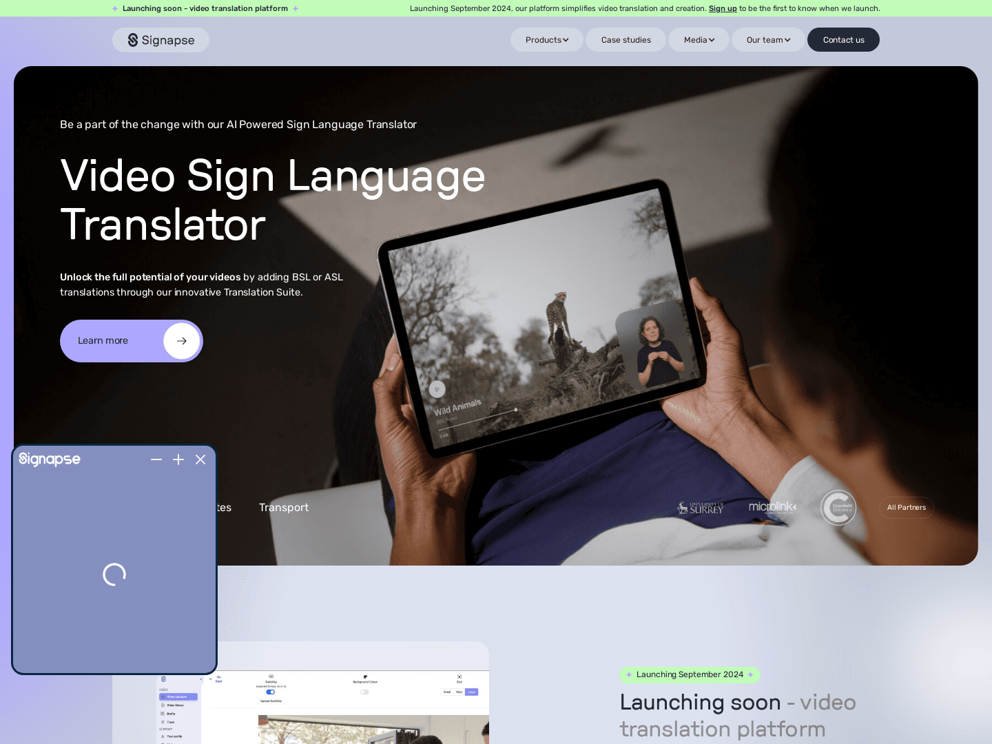 "Signapse Secures £2 Million for AI Sign Language Innovation"