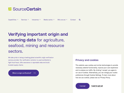 "Source Certain Secures Funding to Enhance Traceability Solutions"