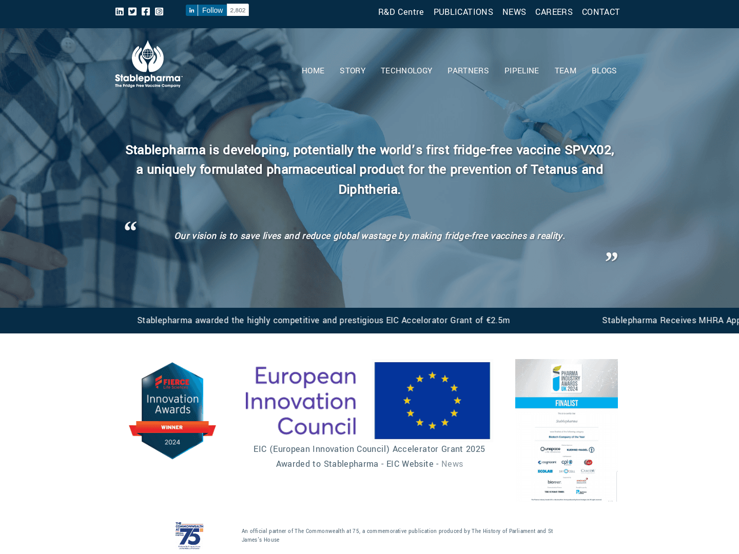 Stablepharma Secures £2,150,000 to Advance Healthcare Solutions