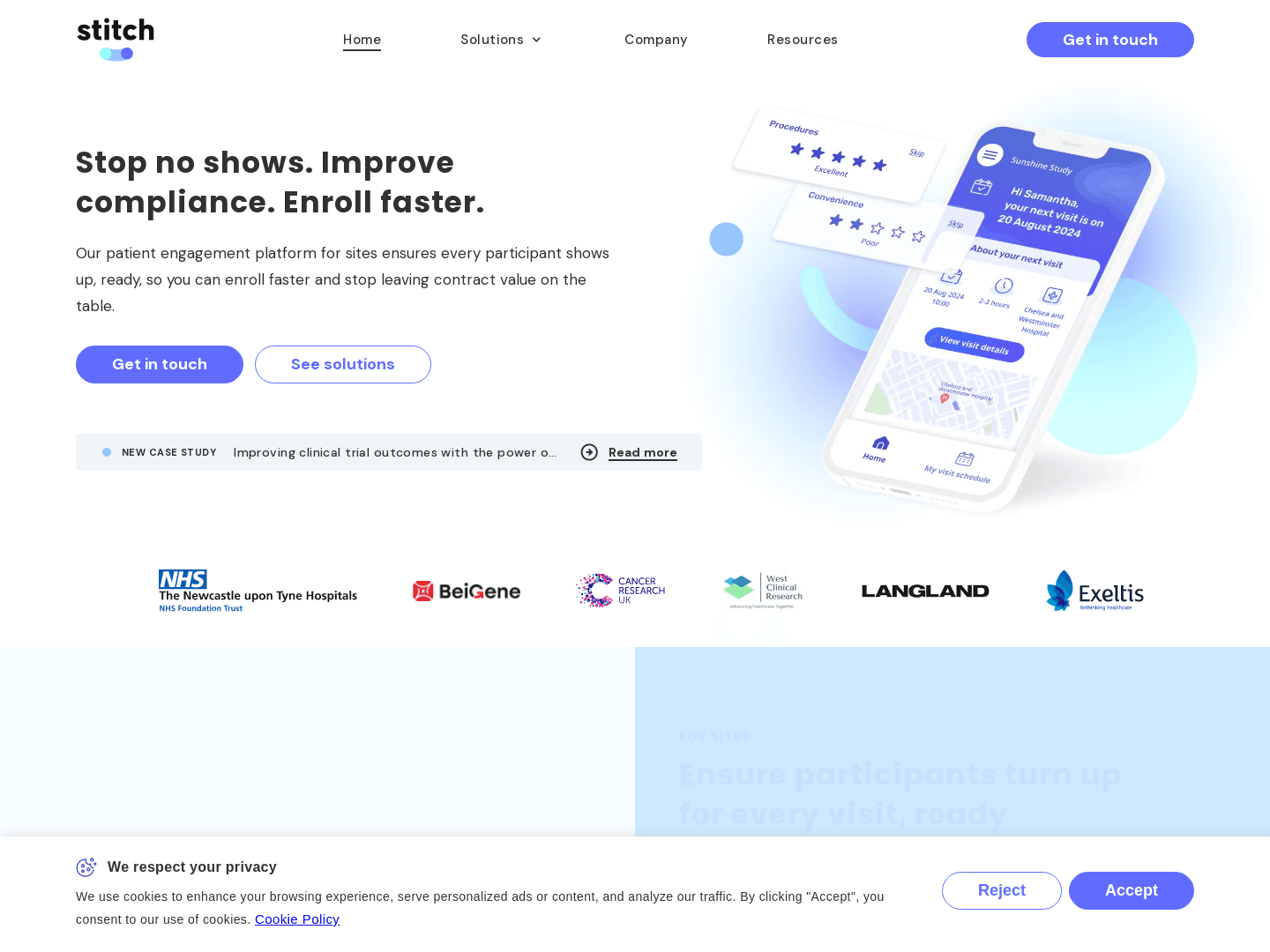 "Stitch Secures £2.5 Million to Transform Clinical Trials"