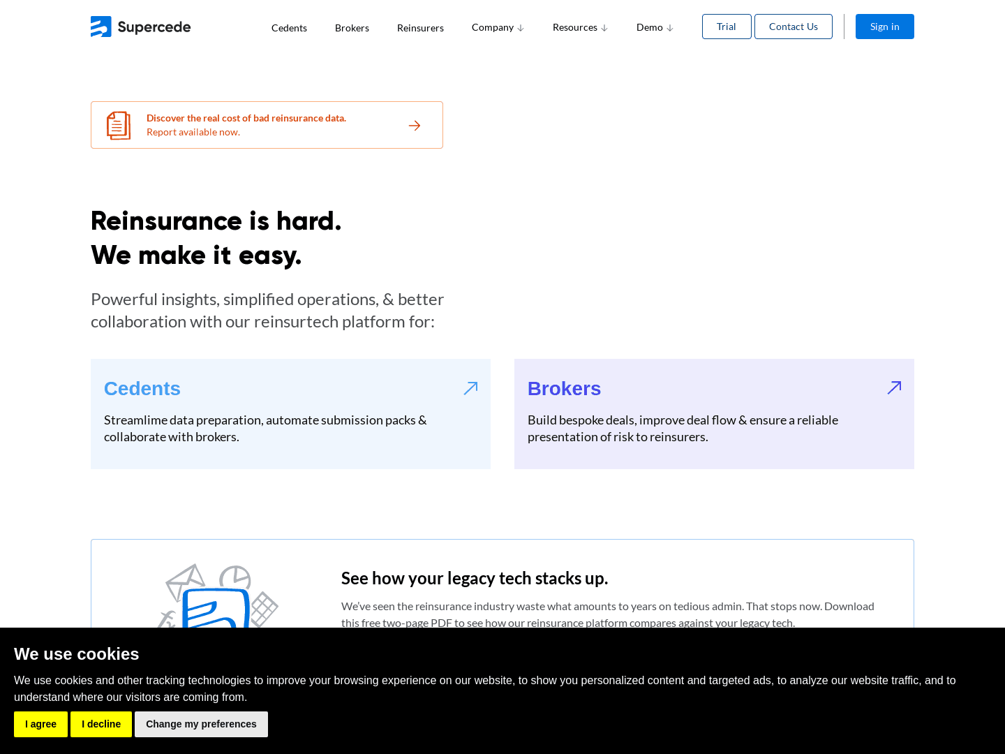 Supercede Raises $15M in Funding for Reinsurance Technology