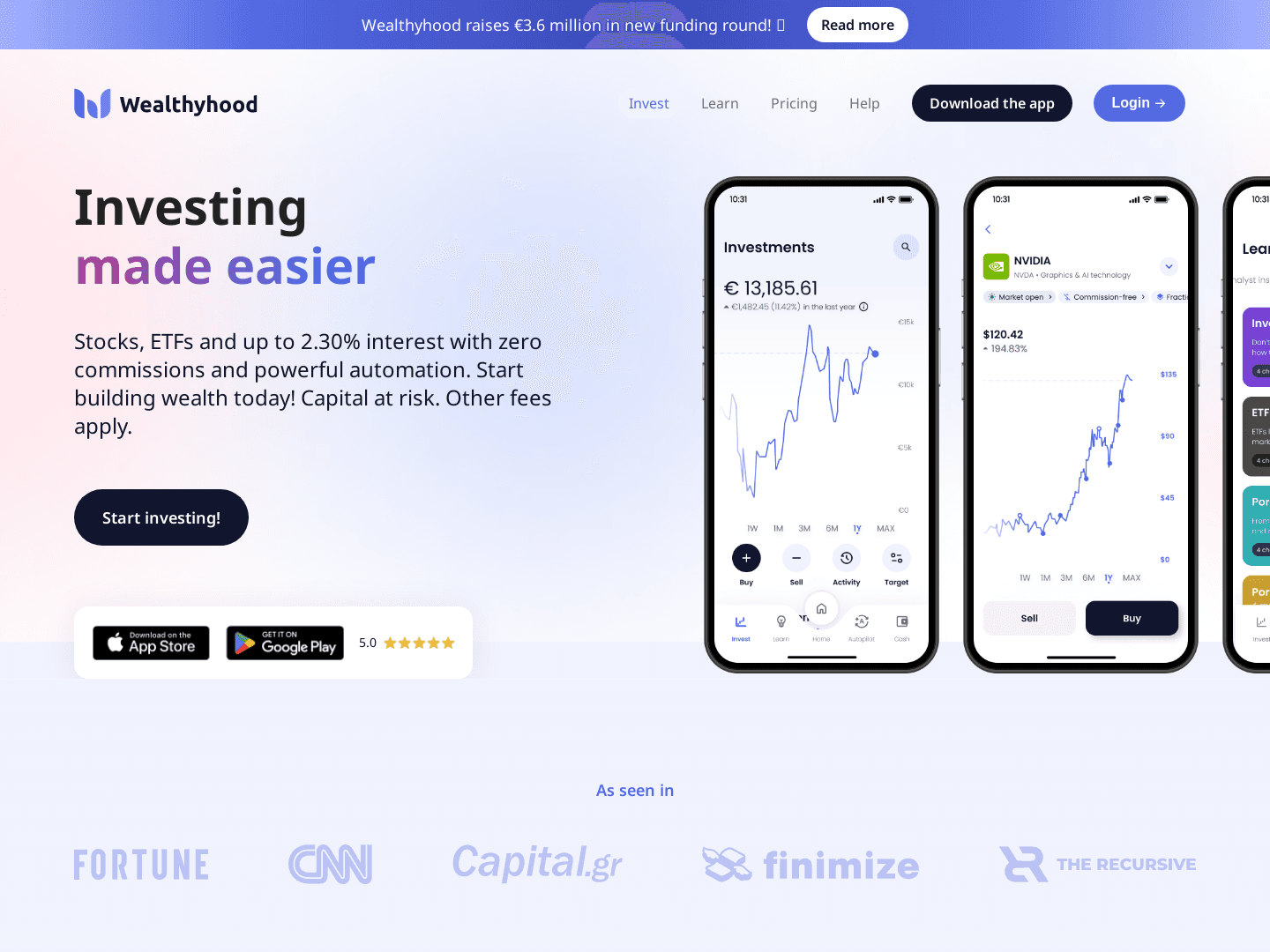 Wealthyhood Secures €3.6 Million for European Expansion