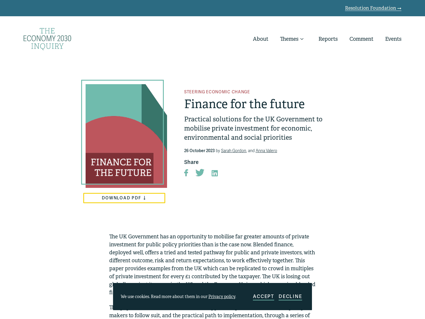 Resolution Foundation