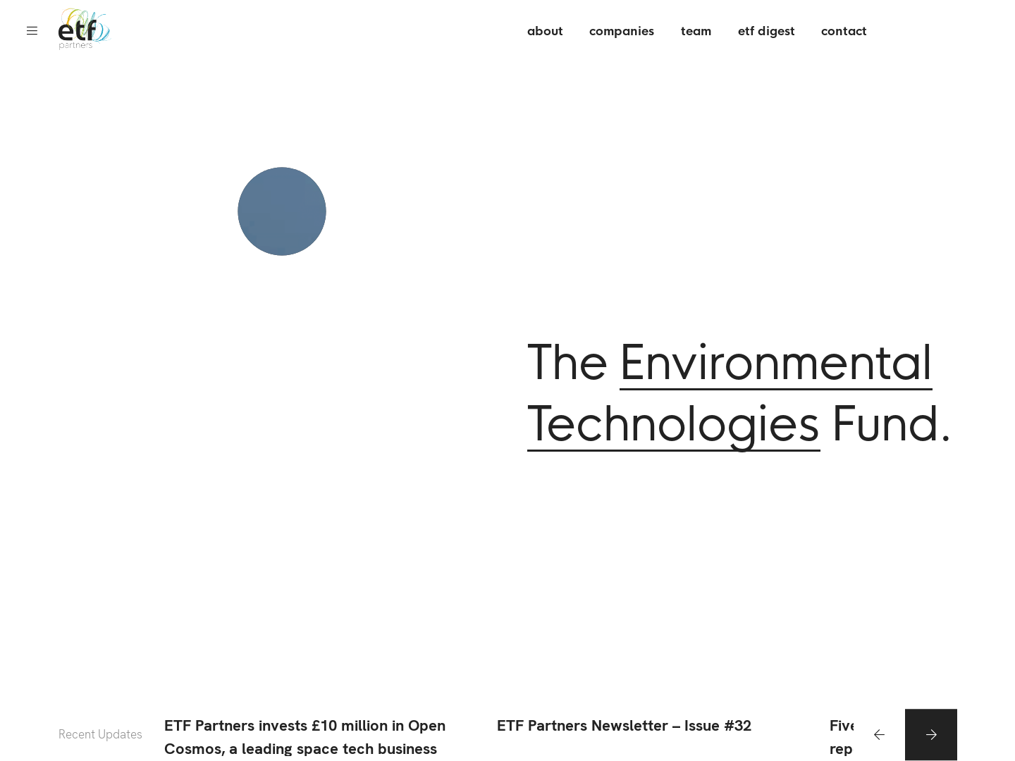 Environmental Technologies Fund